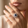 Silvme Twisted 925 sterling silver ring for women — close-up detail