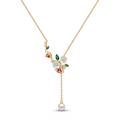Silvme Gold Plated Heart Pendant Necklace set with cubic zirconia, gold-tone finish, crafted in 925 sterling silver for women