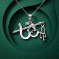 Pendant Necklace design detail on the Silvme Pendant Necklace Graduation Gift, crafted in polished 925 silver