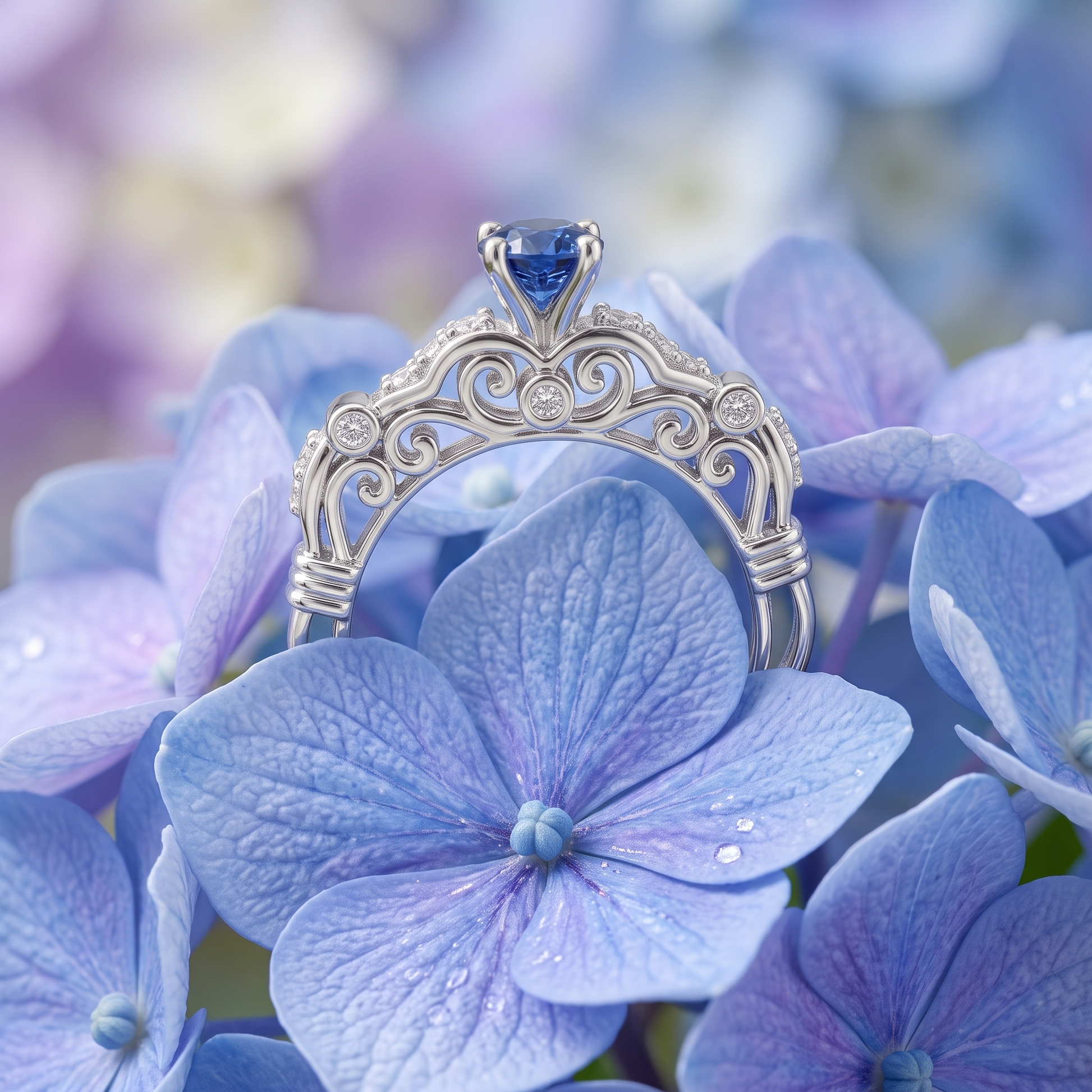 Silvme Open 925 sterling silver ring for women — studio detail shot