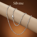 Silvme sterling silver box link chain, 4.68 g, solid silver, not plated, sterling silver throughout