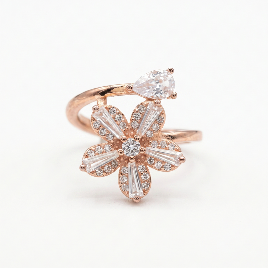 925 sterling silver Star Motif Ring by Silvme, an elegant accessory for her, a gift-worthy silver piece