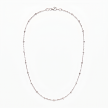 Sterling silver chain by Silvme, 18 inch, made for women and men, close to 4.59 g in weight