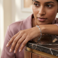 925 sterling silver Heart Bracelet by Silvme with handcrafted detailing, ideal for bridal wear