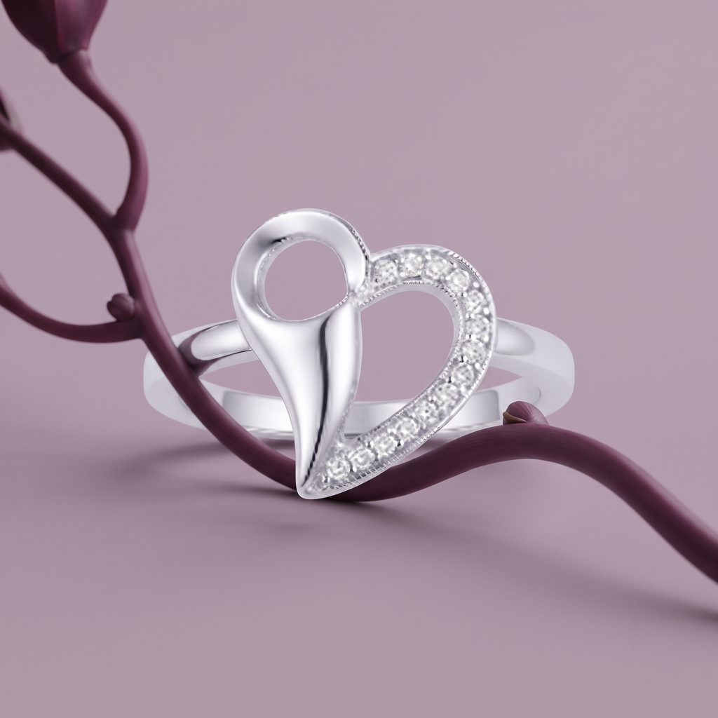 Ethnic Ring design detail on the Silvme Ethnic Ring Diwali Gift, crafted in polished 925 silver