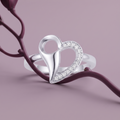Silvme Ethnic Diwali 925 sterling silver ring for women — angled view