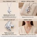 The Silvme Journey Pendant Necklace Travel Gift, a timeless 925 silver piece for women, premium silver jewellery