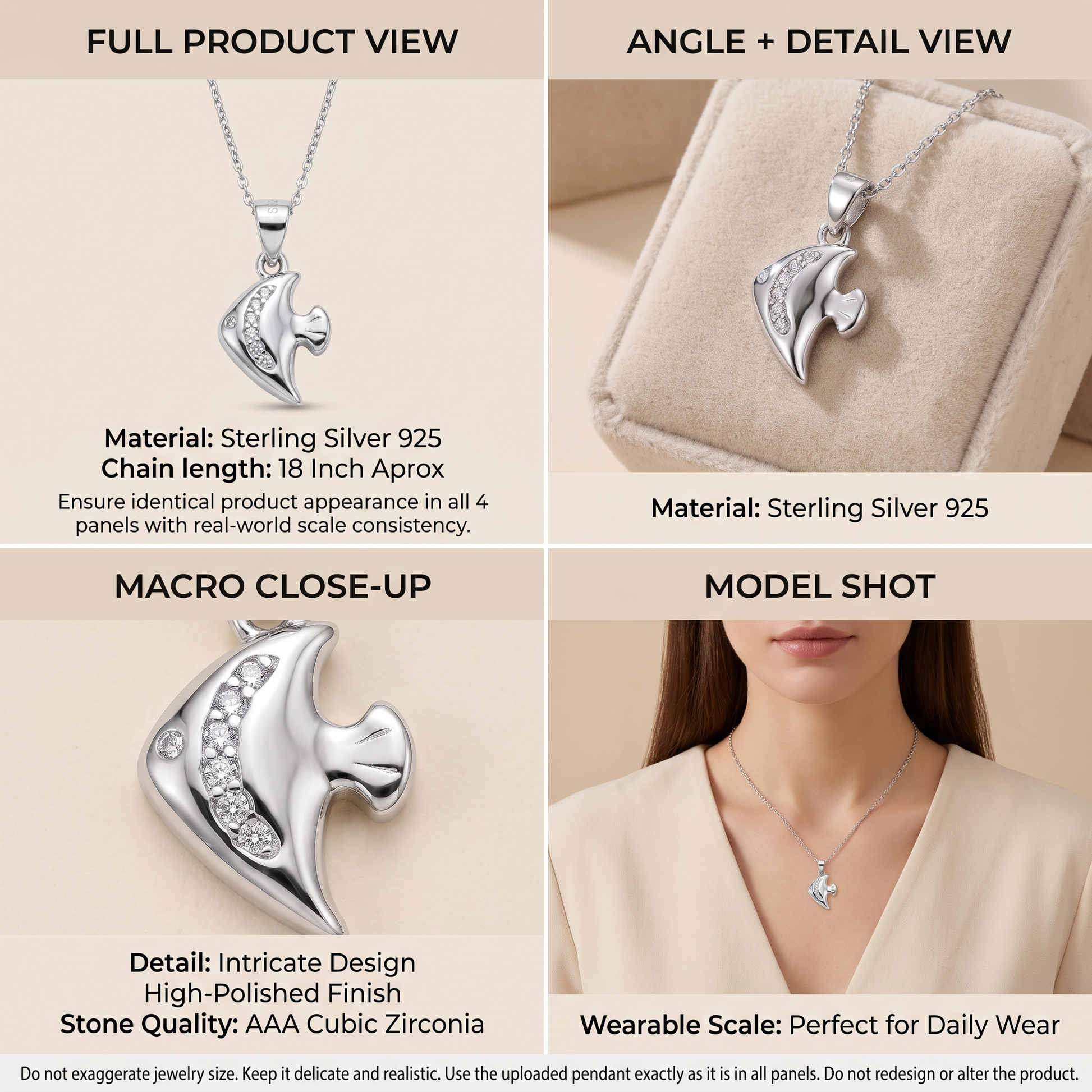 The Silvme Journey Pendant Necklace Travel Gift, a timeless 925 silver piece for women, premium silver jewellery