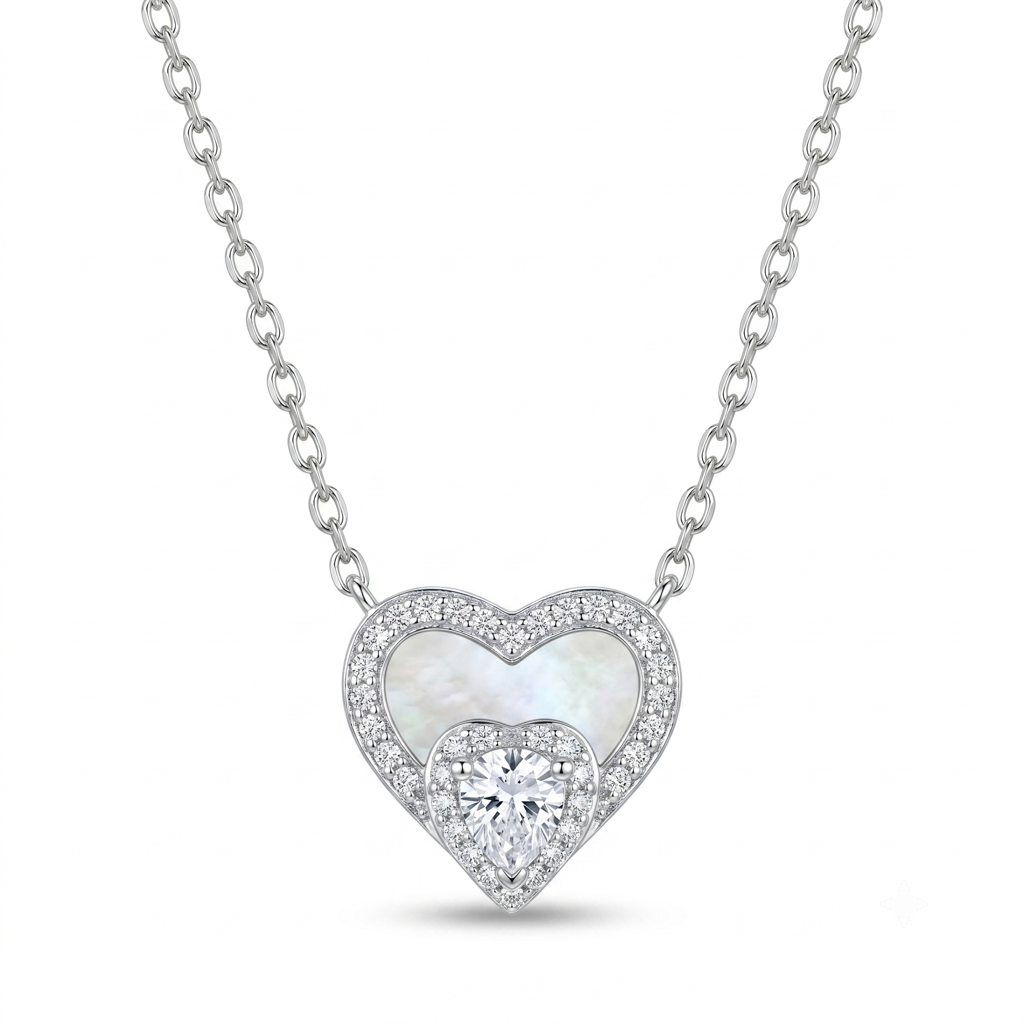Silvme Silvme 925 Sterling Silver Moon Star Pendant Necklace for Women | CZ Crescent Moon and Star Charm with 18 Inch Chain - Image 6