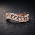Silvme Crescent Moon 925 sterling silver ring for women — worn on the finger