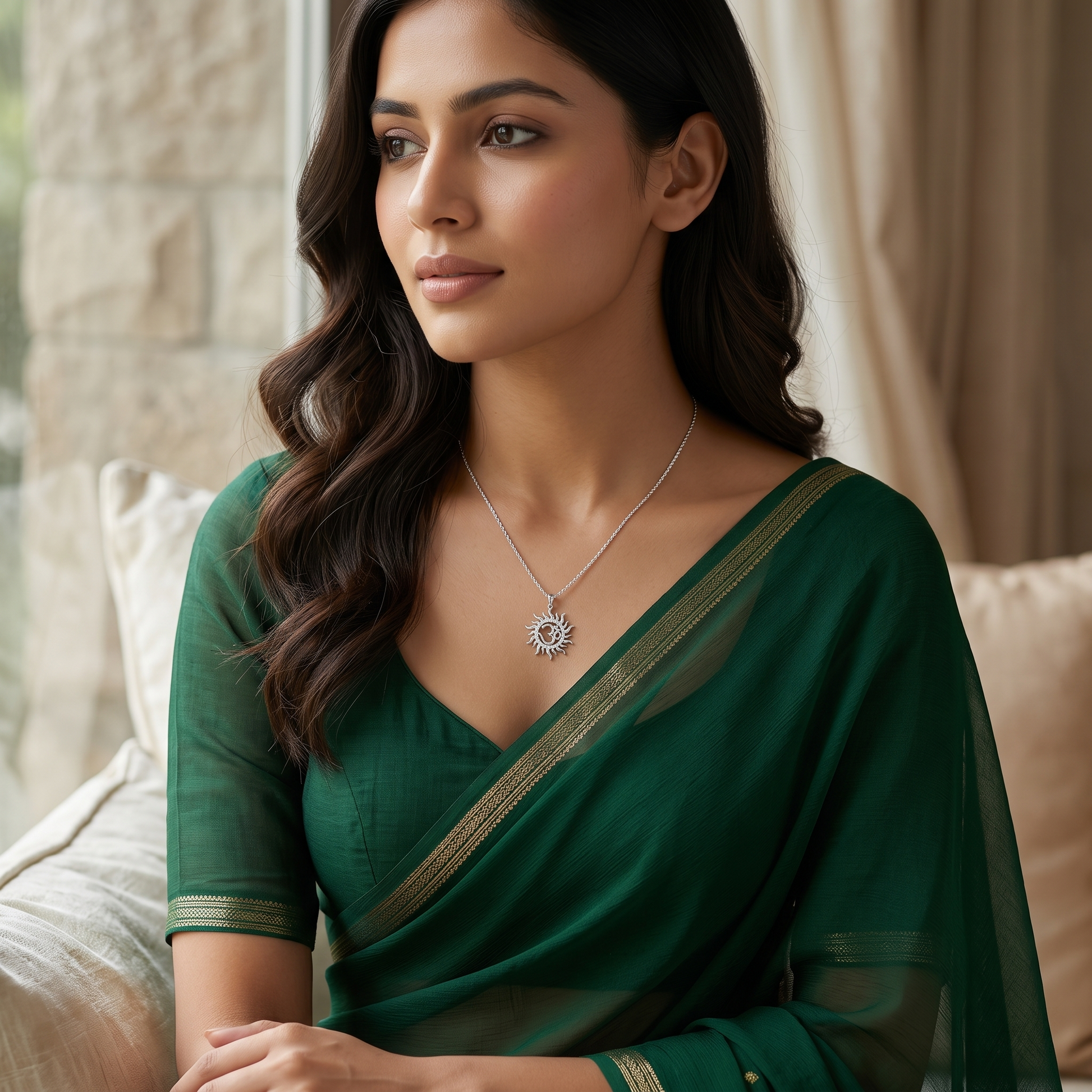 Silvme Pendant Birthday Gift with its softly polished 925 sterling silver surface for women