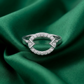Silvme Rope-Twist 925 sterling silver ring for women — close-up detail