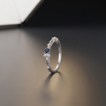 Silvme New Year Gift 925 sterling silver ring for women — angled view
