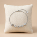 Silvme Lotus Flower CZ Bracelet featuring 925 sterling silver 925 purity, 925 silver jewellery, a gift-worthy silver piece