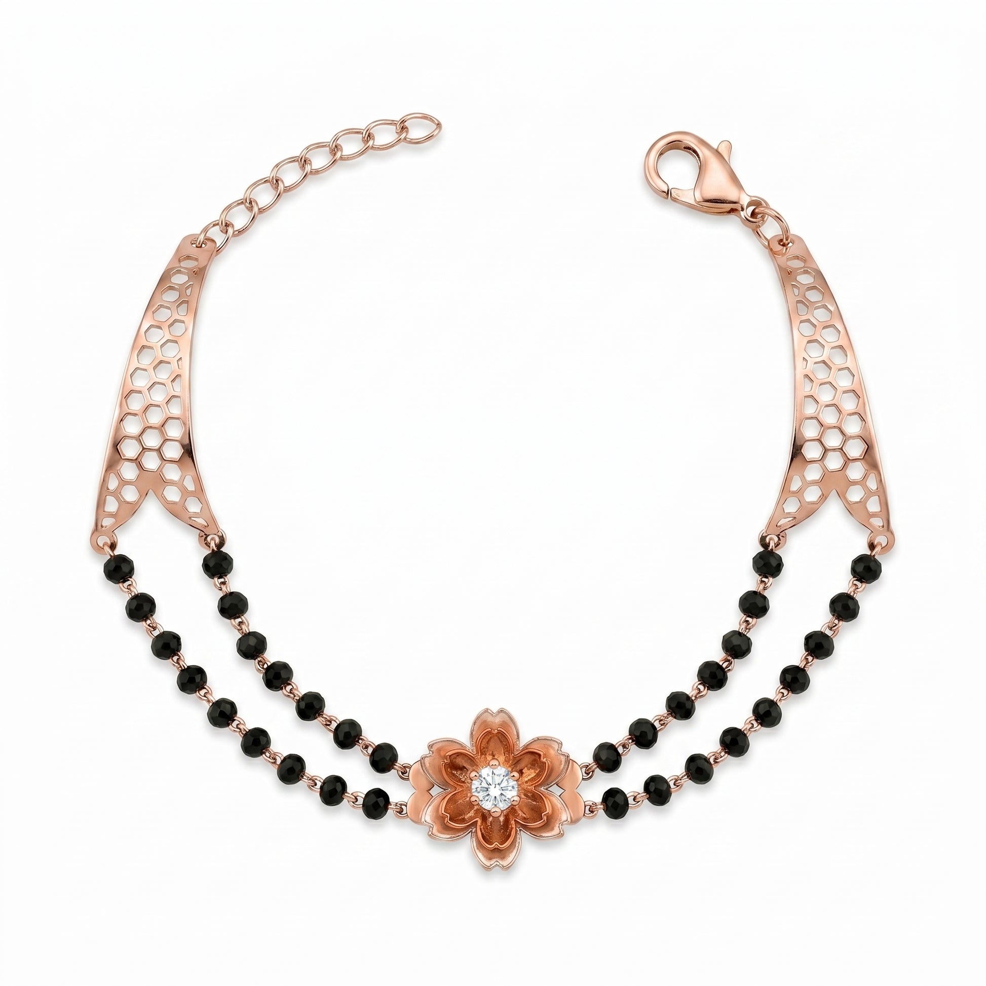 Luxury 18K Rose Gold Bracelet – the Silvme Rose Gold Plated Bracelet in 925 silver for women