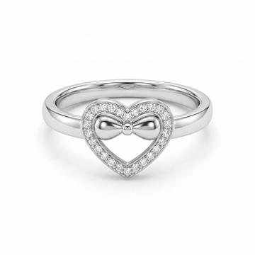 Silvme Gratitude 925 sterling silver ring for women — front view on white background