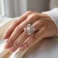Silvme Infinity Symbol 925 sterling silver ring for women — close-up detail