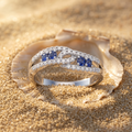 Silvme Butterfly Whimsy 925 sterling silver ring for women — angled view