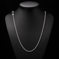 Silvme 925 sterling silver rhodium-plated chain for women and men, approx. 4.54 g