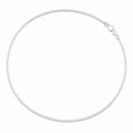 Silvme 925 silver box link neck chain, approx. 6.09 g, solid silver, not plated, sterling silver throughout