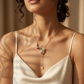 CZ Heart Charm with 18 Inch Chain â€“ the Silvme Gold Plated Heart Pendant Necklace in 925 sterling silver