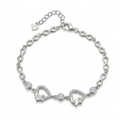 925 sterling silver Star Cluster Bracelet by Silvme, an elegant accessory for her, minimal modern styling