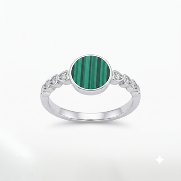 Silvme Slim Minimal 925 sterling silver ring for women — front view on white background