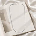 Silvme rhodium-plated chain in solid 925 sterling silver, approx. 3.92 g, sterling clasp and findings