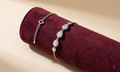 Silvme Heart Charm CZ Bracelet in 925 sterling silver with cubic zirconia, jewellery for women