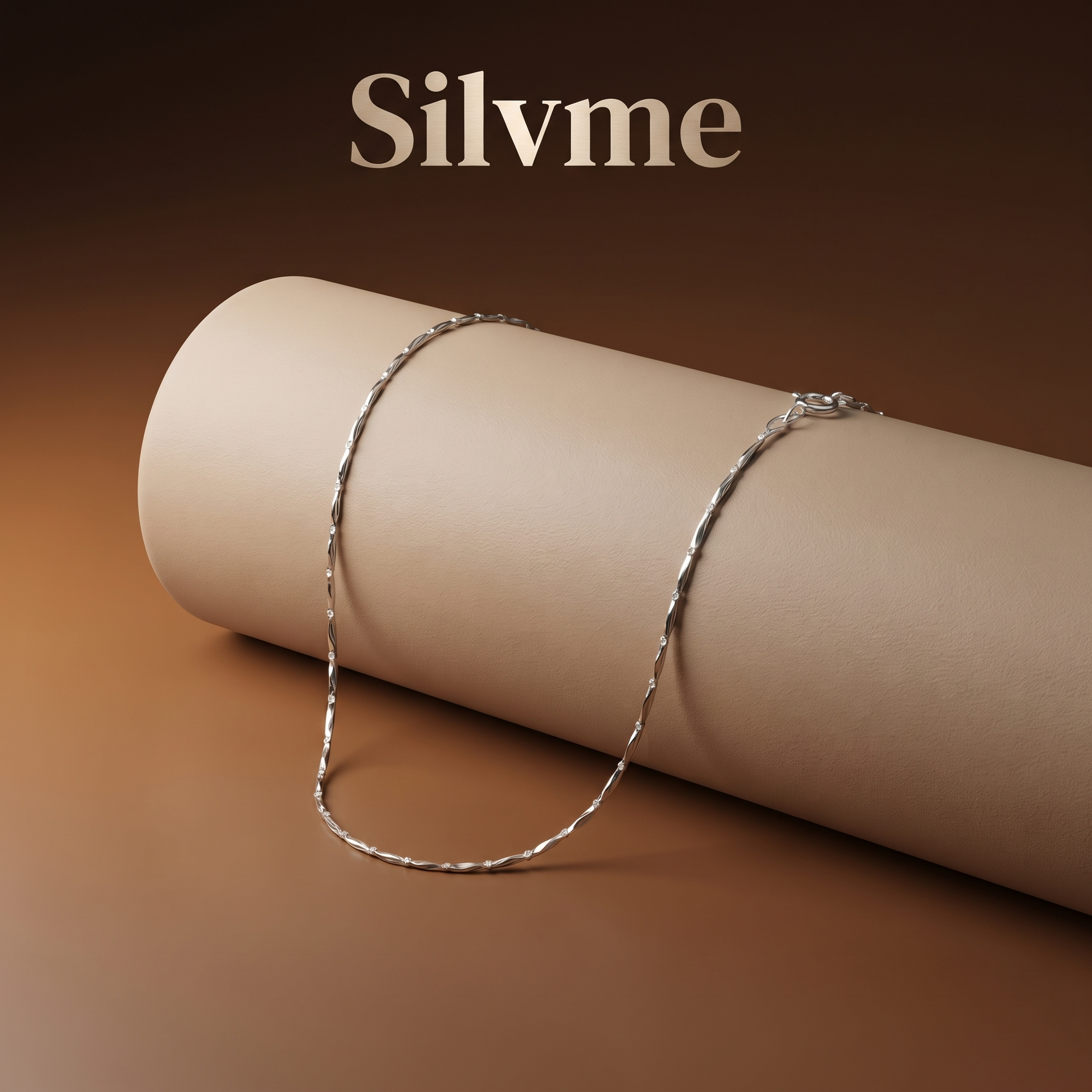 925 silver rhodium-plated chain for women and men from Silvme, around 2.11 g on the scale