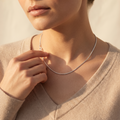 Silvme sterling silver rhodium-plated chain, 4.75 g, rhodium over solid 925 silver
