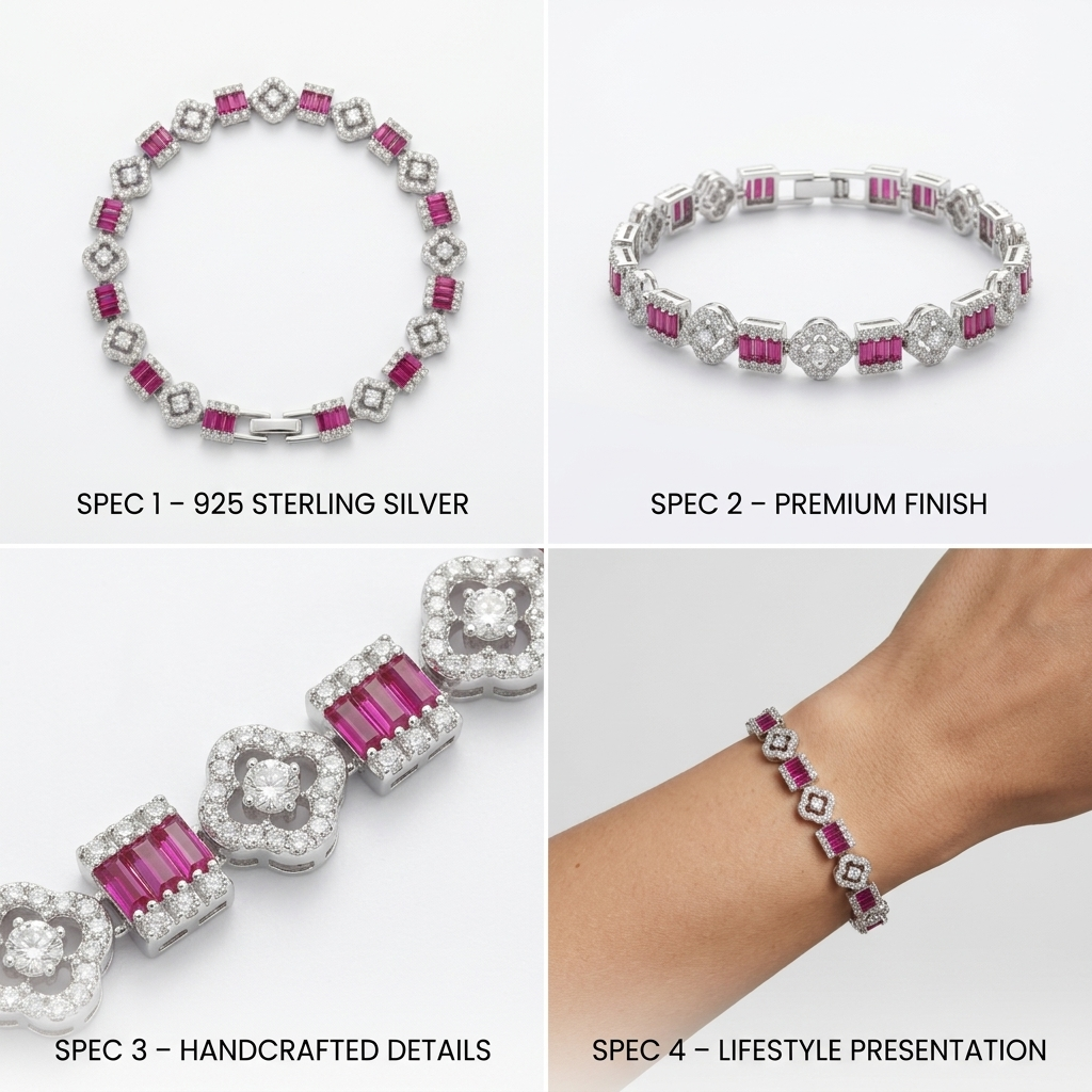 Silvme Cross Charm Bracelet featuring 925 sterling silver 925 purity, 925 silver jewellery, ideal as an anniversary gift
