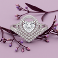 Silvme Sparkle-Cut 925 sterling silver ring for women — angled view