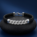 Link pattern and surface detail across the everyday flat curb chain bracelet by Silvme