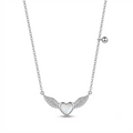Silvme Evil Eye Pendant Necklace accented with sparkling cubic zirconia, crafted in 925 sterling silver for women
