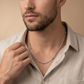 925 sterling silver box link chain by Silvme, weighing about 4.68 g, clasp included