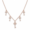Silvme Butterfly CZ Pendant Necklace accented with sparkling cubic zirconia, crafted in 925 sterling silver for women