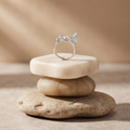 Sterling silver hummingbird flower ring for women for Diwali, Karwa Chauth and festive gifting