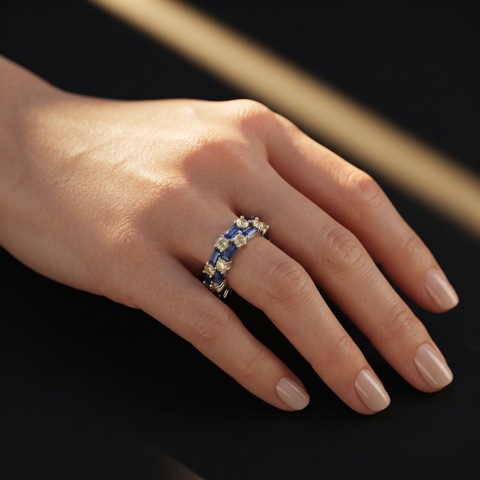 Buy blue stone stackable 925 sterling silver ring for women online in India from Silvme
