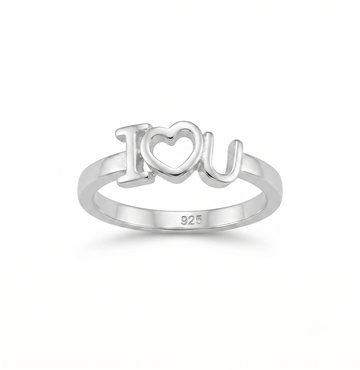 Silvme Friendship 925 sterling silver ring for women — front view on white background