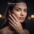 Silvme Classic Plain 925 sterling silver ring for women — close-up detail