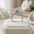 Silvme Open 925 sterling silver ring for women — close-up detail