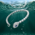 925 sterling silver Snake Chain Bracelet by Silvme, an elegant accessory for her for women