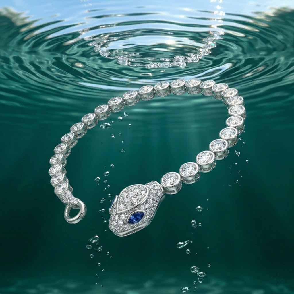 925 sterling silver Snake Chain Bracelet by Silvme, an elegant accessory for her for women