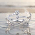 Silvme Classic Birthday 925 sterling silver ring for women — close-up detail