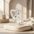 Silvme Anniversary 925 sterling silver ring for women — side profile
