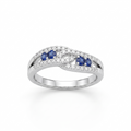Silvme Butterfly Whimsy 925 sterling silver ring for women — top view
