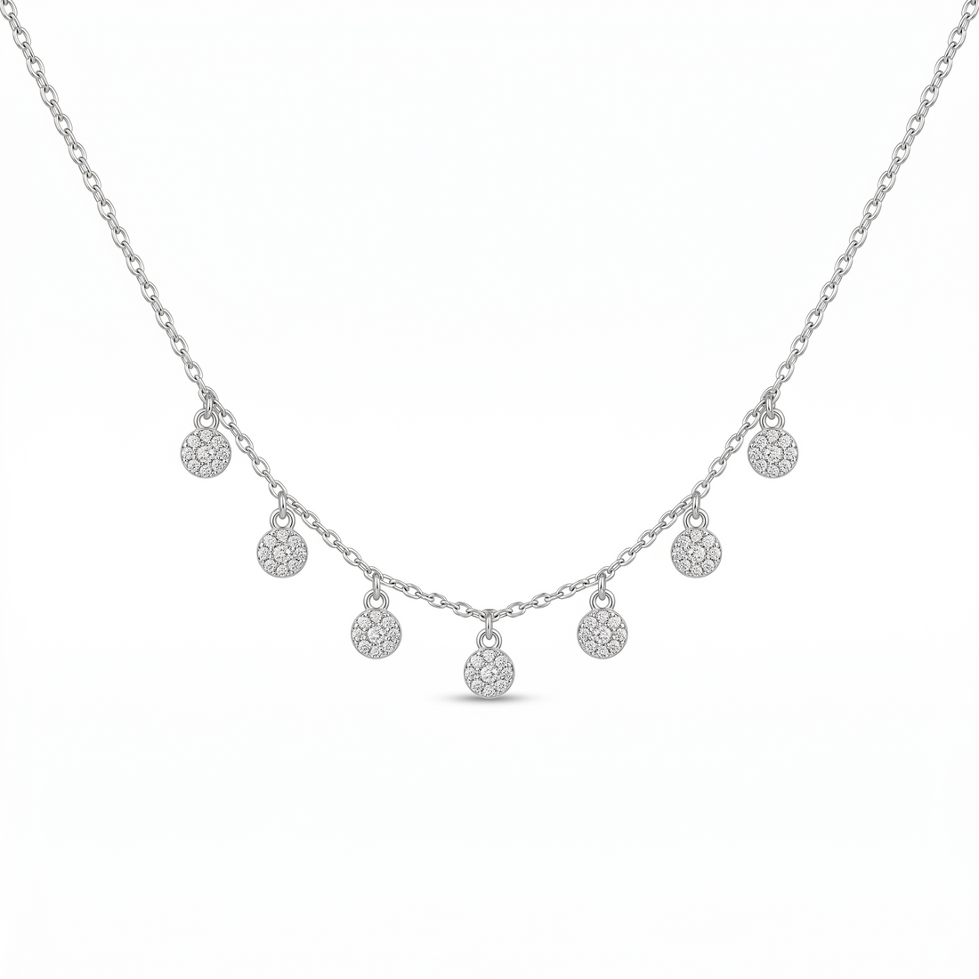 925 sterling silver Teardrop CZ Pendant Necklace by Silvme set with cubic zirconia, an elegant accessory for her