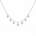 Silvme Silvme 925 Sterling Silver Teardrop CZ Pendant Necklace for Women | AAA Pear-Drop Stone Pendant with 18 Inch Chain - Image 4