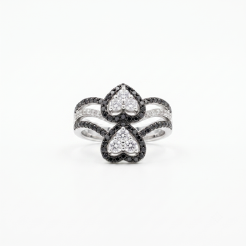 Silvme Vine Leaf Nature Wrap 925 sterling silver ring for women — front view on white background
